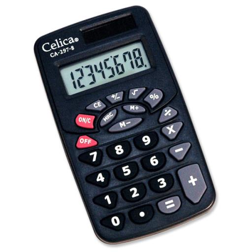 [CELICA_CA-297-8] Celica CALCULADORA CELICA BOLSILLO 8 DIGITOS BAT/SOL