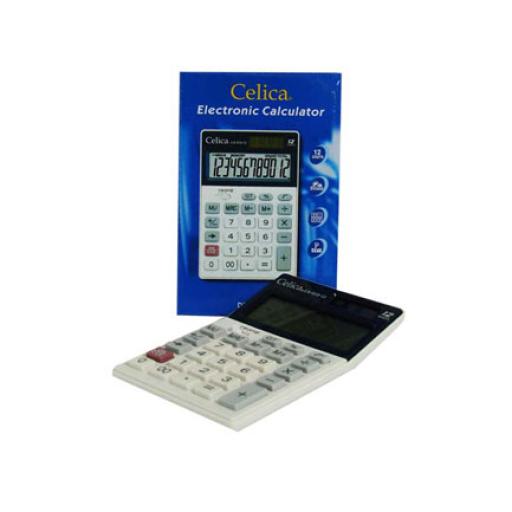 [CELICA_CA-018] Celica CALCULADORA CELICA SEMI ESCRITORIO 12 DIGITOS SOL/BAT