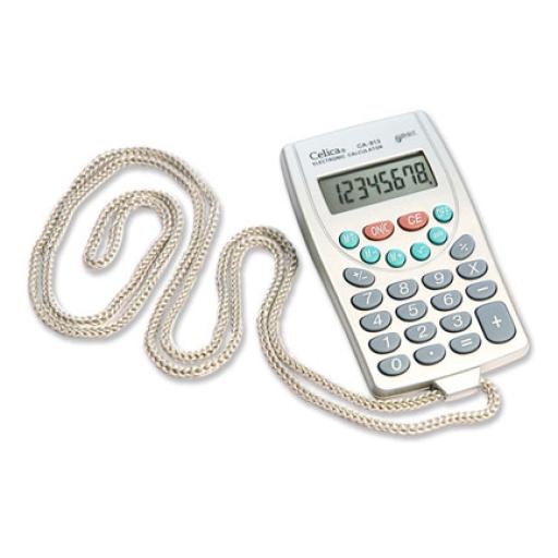 [CELICA_CA-913] Celica CALCULADORA CELICA MANO CORDON 8 DIGITOS BATERIA