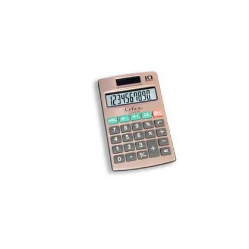 [CELICA_CA-136] Celica CALCULADORA CELICA BOLSILLO 10 DIG DUAL CUBIERTA METALICA