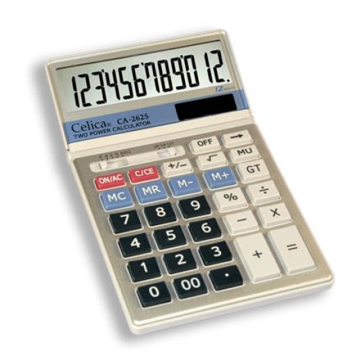 [CELICA_CA-2625] Celica CALCULADORA CELICA SEMI-ESCRIT 12 DIG DUAL CUBIERTA METALICA