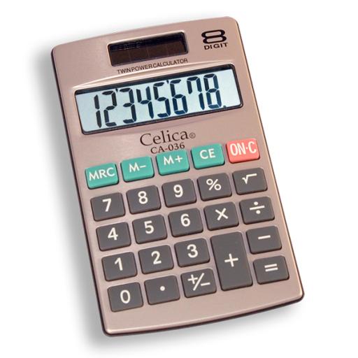 [CELICA_CA-036] Celica CALCULADORA CELICA CA-036 BOLSILLO 8 DIGITOS+CARTERA