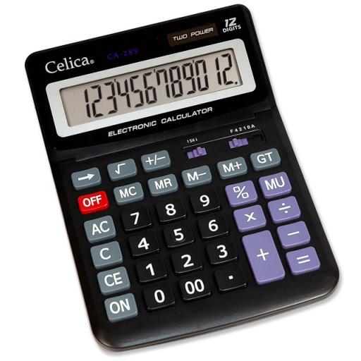 [CELICA_CA-289] Celica CALCULADORA CELICA MEGA ESCRITORIO 12 DIGITOS BAT/SOL
