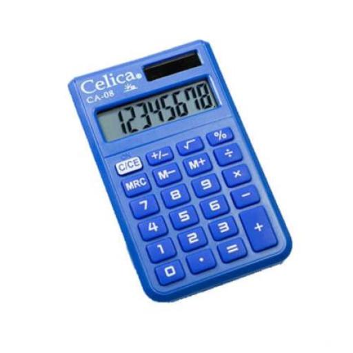 [CELICA_CA-08-BE] Celica Calculadora Celica Bolsillo 8 Dígitos Color Azul