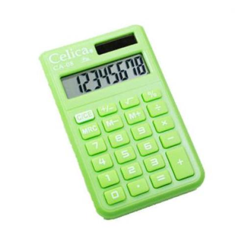 [CELICA_CA-08-GN] Celica CALCULADORA CELICA BOLSILLO 8 DIGITOS VERDE