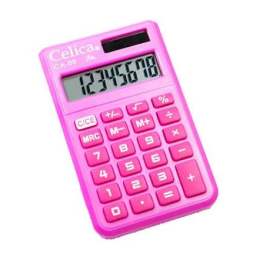 [CELICA_CA-O8-PK] Celica CALCULADORA CELICA DE BOLSILLO 8 DIGITOS ROSA
