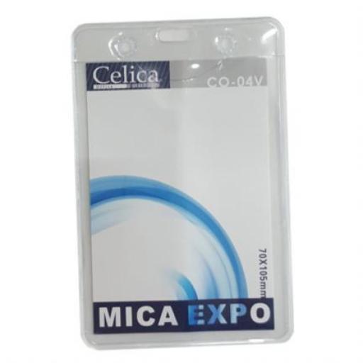 [CELICA_CO-04V] Celica MICA P/GAFETE CELICA VERTICAL 70X105MM TRANSP C/10 PIEZAS
