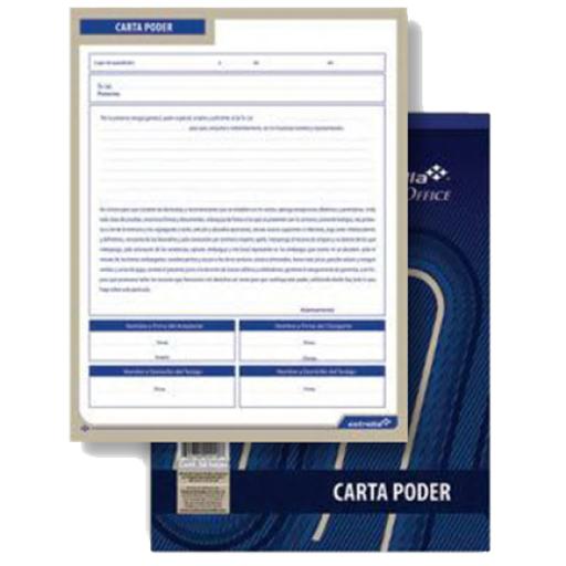 [ESTRELLA_18] Estrella BLOCK ESTRELLA CARTA PODER 50 HJS
