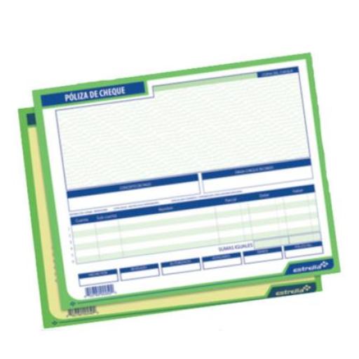 [ESTRELLA_0250] Estrella POLIZA CHEQUE ESTRELLA 1/2 CARTA 25 JGS ORIG Y COP