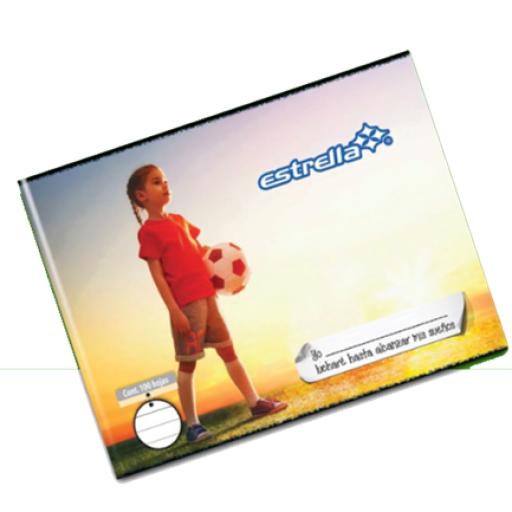 [ESTRELLA_285] Estrella CUADERNO ESTRELLA ENGRAPADO ITALIANA RAYA 50 HJS