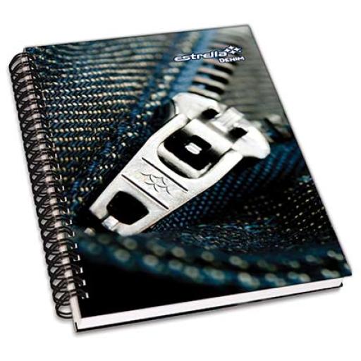 [ESTRELLA_622] Estrella CUADERNO ESTRELLA FRANCESA PASTA DURA D. WIRE-O 180H RAYA