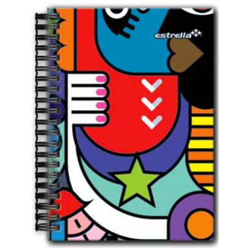 [ESTRELLA_608] Estrella Cuaderno Estrella F/F Doble Espiral-0 Raya 80 Hojas