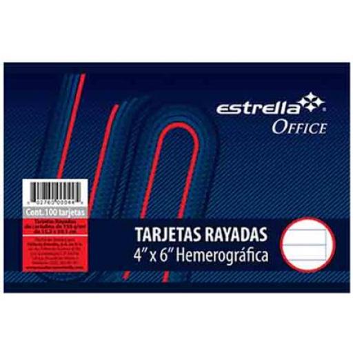 [ESTRELLA_44] Estrella TARJETA ESTRELLA HEMEROGRAFICA 4X6 RAYA
