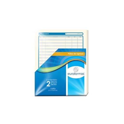 [EUROFORMAS_ER0112] EUROFORMAS  POLIZA EGRESOS EUROFORMAS CARTA 50H C/2 BLOCKS