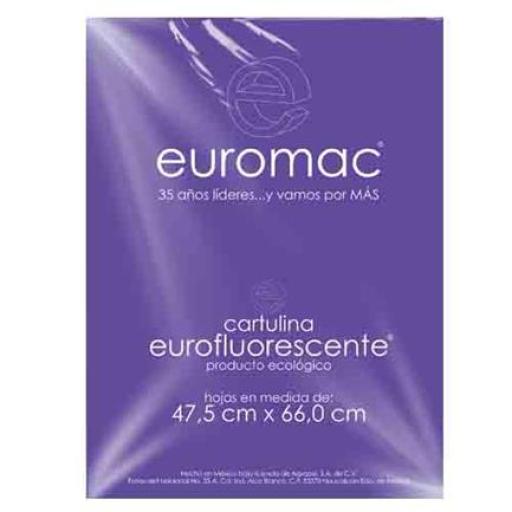 [EUROMAC_EF0033] Euromac CARTULINA EUROMAC FLUORESCENTE MORADO 47.5X66 C/10