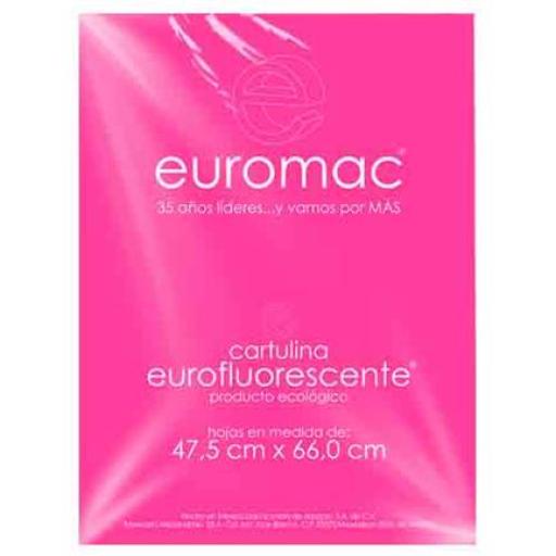 [EUROMAC_EF0037] Euromac CARTULINA EUROMAC FLUORESCENTE ROSA 47.5X66CM  C/10