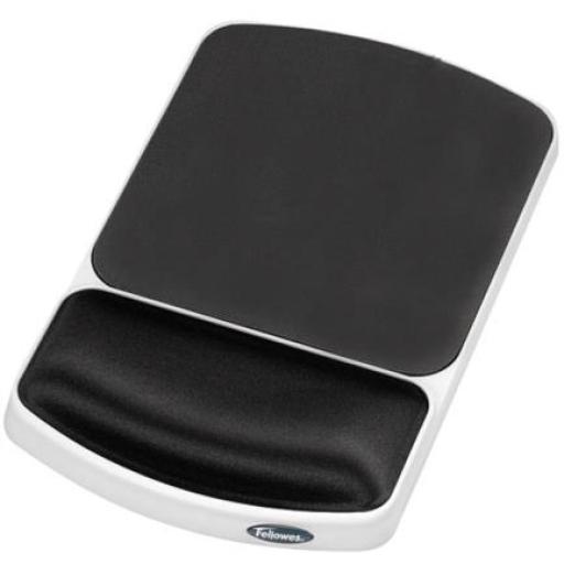 [FELLOWES_91741] Fellowes Mouse Pad Fellowes con Descansa Muñecas de Gel Grafito
