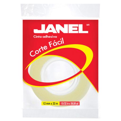 [JANEL_1191233100] Janel Cinta Janel Adhesiva Corte Fácil 119 12mmx33m Transparente 1 Pza