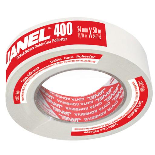 [JANEL_4002450100] Janel Cinta Janel Doble Capa Poliéster 400 24mmx50m 1 Pieza