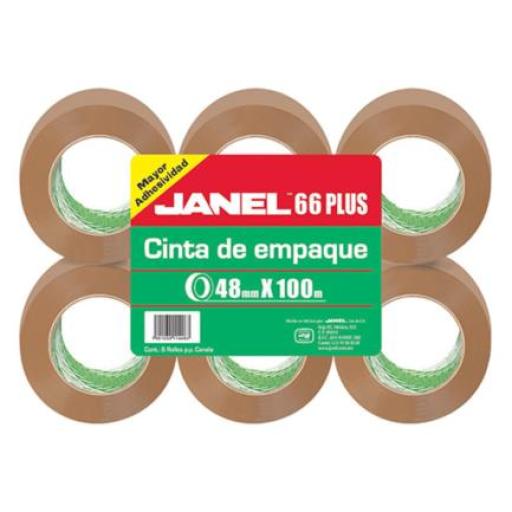 [JANEL_0664810700] Janel CINTA JANEL EMPAQUE CANELA .048X100MTS PAQ C/6