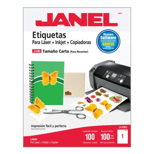 [JANEL_1095165101] Janel ETIQUETA JANEL 109 LASER 216 X 279 100H C/100