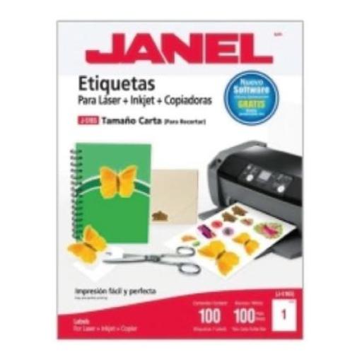 [JANEL_1095165101] Janel ETIQUETA JANEL 109 LASER 216 X 279 100H C/100