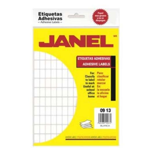 [JANEL_1000913100] Janel ETIQUETA JANEL ADHESIVA 9X13 C/3600 #01