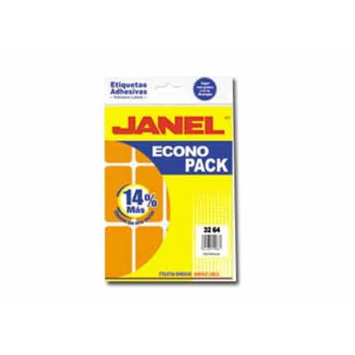 [JANEL_E063264216] Janel ETIQUETA JANEL FLUORECENTE 32X64 NARANJA C/96 E06326420416