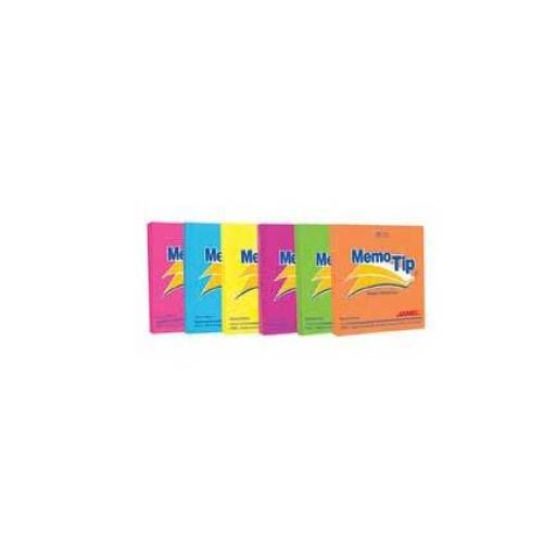 [JANEL_6560303797] Janel NOTAS ADHESIVAS JANEL MEMO TIP NEON 3X3 100H C/6 PIEZAS
