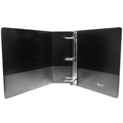 [KINERA_9301NE] KINERA  CARPETA KINERA VINIL ARO "O" 3" NEGRA C/8