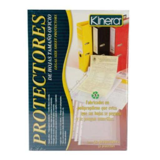 [KINERA_363] KINERA  PROTECTOR HOJAS KINERA OFICIO CAJA C/50