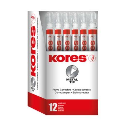 [KORES_833013] Kores PLUMA CORRECTORA KORES METAL TIP 8MM C/12