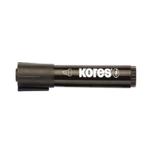 [KORES_209504] Kores MARCADOR PERMANENTE KORES P/BISELADA NEGRO C/12