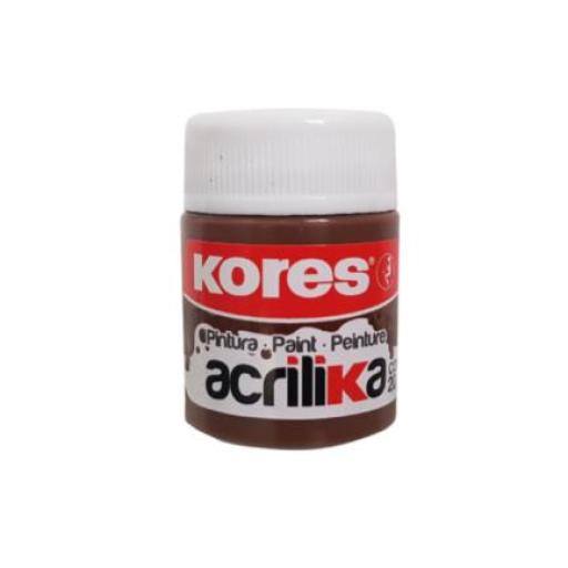 [KORES_727183] Kores Pintura Kores Acrílica 20ml Color Café C/12 Botes