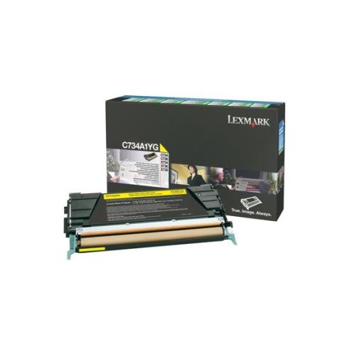 [LEXMARK_C734A1YG] Lexmark TONER LEXMARK AMARILLO 6K RETURN PROG