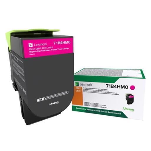 [LEXMARK_71B4HM0] Lexmark TONER LEXMARK MAGENTA EXTRA ALTO RENDIMIENTO CS417/CX417