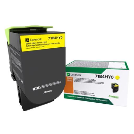 [LEXMARK_71B4HY0] Lexmark TONER LEXMARK AMARILLO EXTRA ALTO RENDIMIENTO CS417/CX417