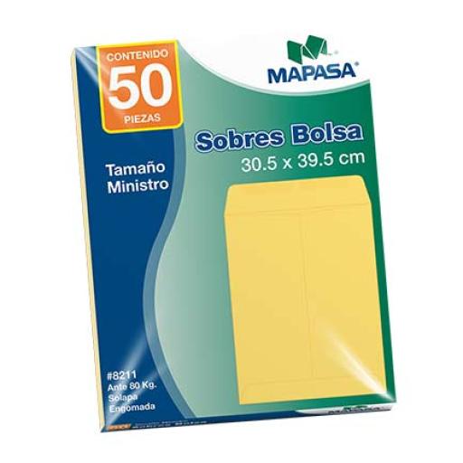 [MAPASA_IA0184] Mapasa SOBRE BOLSA MAPASA MINISTRO 80KG 10 SOBRES C/50
