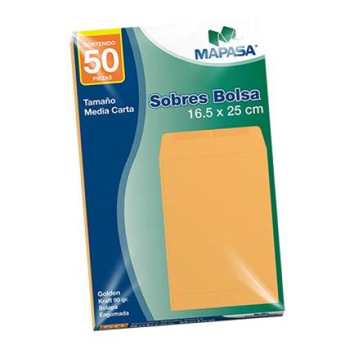 [MAPASA_IA0315] Mapasa SOBRE BOLSA MAPASA PANUCO 1/2 CTA 10 BOLSAS C/50 C/U