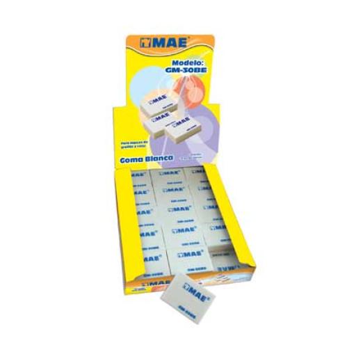 [MAE_GM-30BE] MAE GOMA MAE BLANCA ESCOLAR