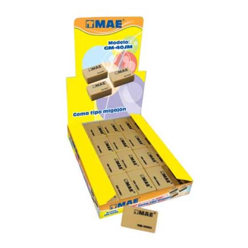 [MAE_GM-40MJ] MAE GOMA MAE CAFÉ TIPO MIGAJON 40 PIEZAS