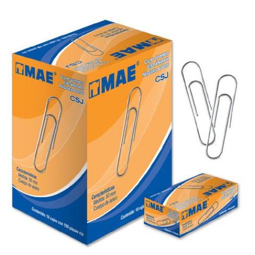 [MAE_CSJ] MAE CLIP MAE ESTANDAR JUMBO C/10 CAJAS