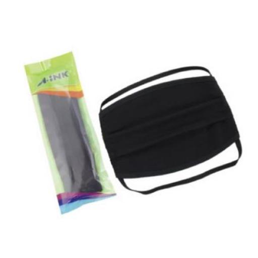 [MAE_KCB-002] MAE Cubrebocas Textil A-Ink Lavable para Adulto Bolsa C/2 Pzas