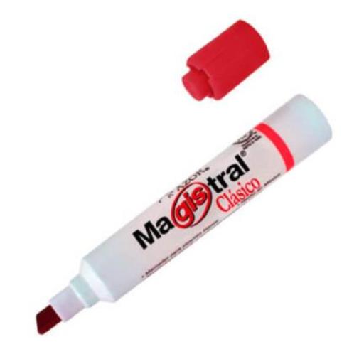 [MAGISTRAL_5100RO] MAGISTRAL  MARCADOR PERMANENTE IMPACTO ROJO C/12