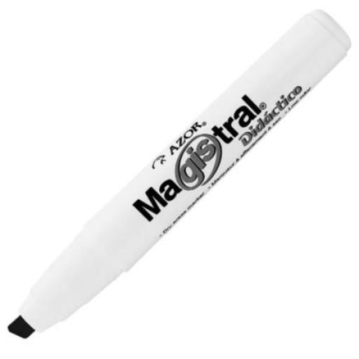 [MAGISTRAL_8350NE] MAGISTRAL  Marcador Magistral Didáctico Pizarrón Blanco Color Negro C/12 Pzas
