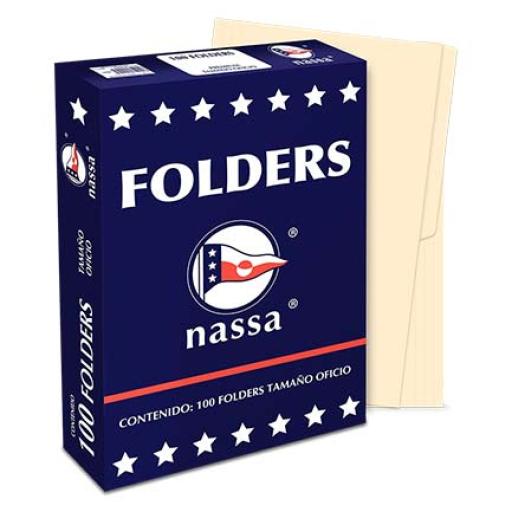 [NASSA_PC1002] NASSA  FOLDER NASSA PREMIUM OFICIO CREMA C/100 PIEZAS