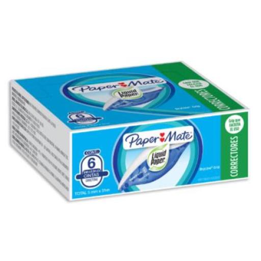 [PAPERMATTE_17400110308] PAPERMATTE  CORRECTOR PAPERMATE 70482 DRY LINE GRIP C/6