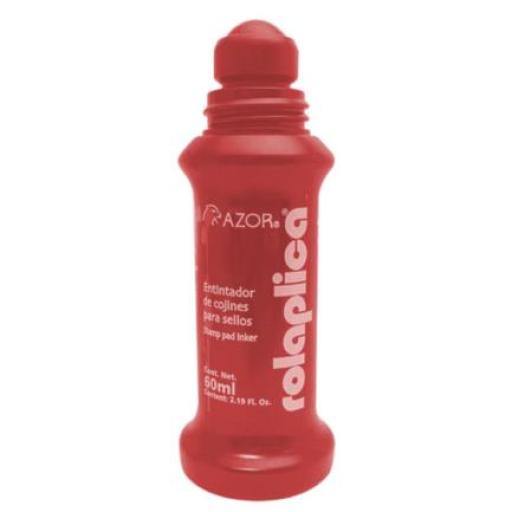 [ROLAPLICA_587RO] ROLAPLICA  Tinta Azor Rolaplica 587 para Sellos Rojo 60ml