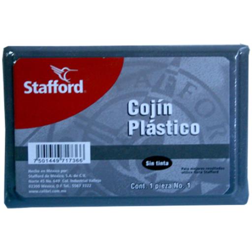 [STAFFORD_COJ0011] Stafford Cojin P/Sellos Stafford #1 Plastico S/Tinta 11X7 cms
