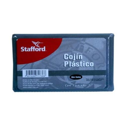 [STAFFORD_COJ0011] Stafford Cojin P/Sellos Stafford #1 Plastico S/Tinta 11X7 cms
